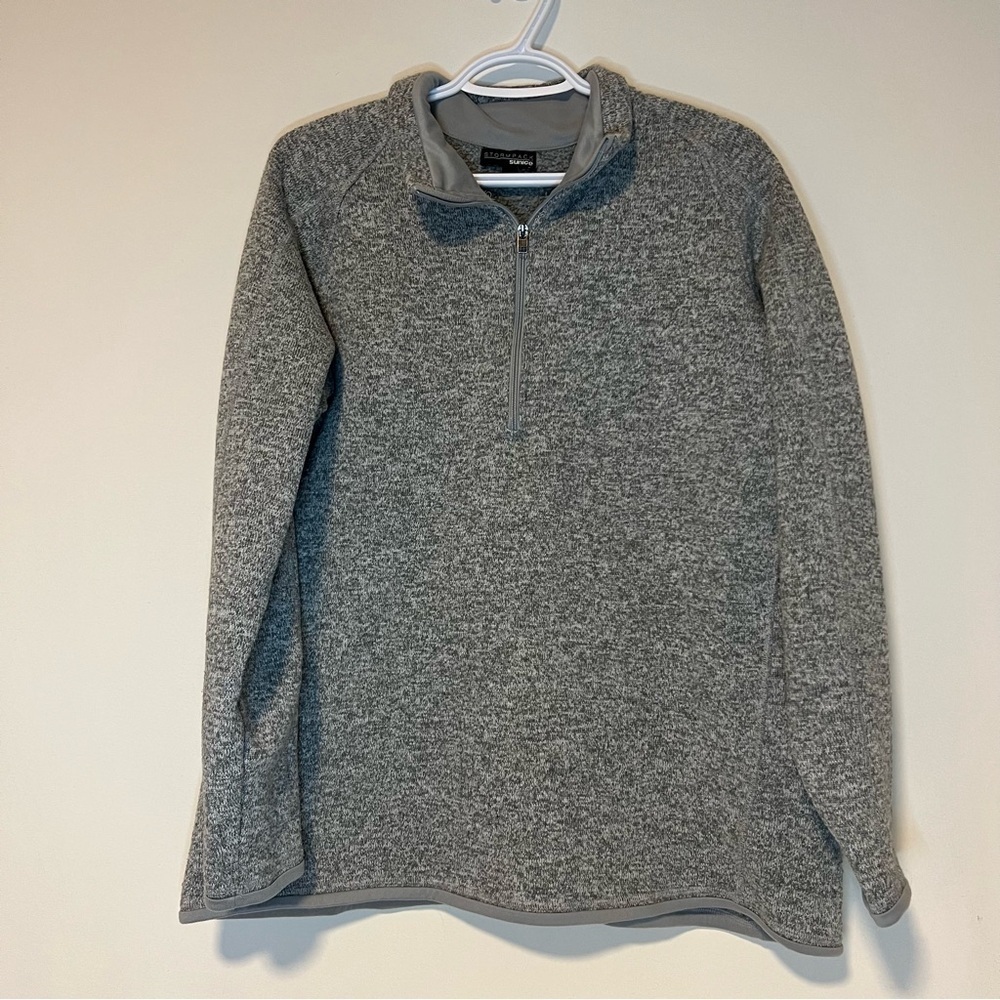 Sunice Women’s Heather Gray Zip-Up Sweater XXL